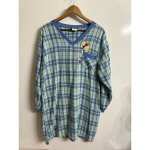 Vintage Pooh 100 Acre Collectin Sleep Shirt Sleeper Sleepwear Disney Top‎ OS